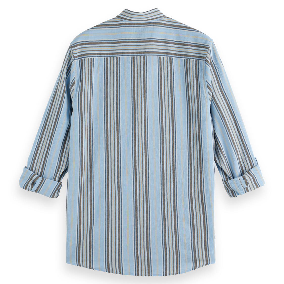Designed for effortless style, this crinkle-stripe shirt offers a textured finish with a relaxed fit.
100% Cotton