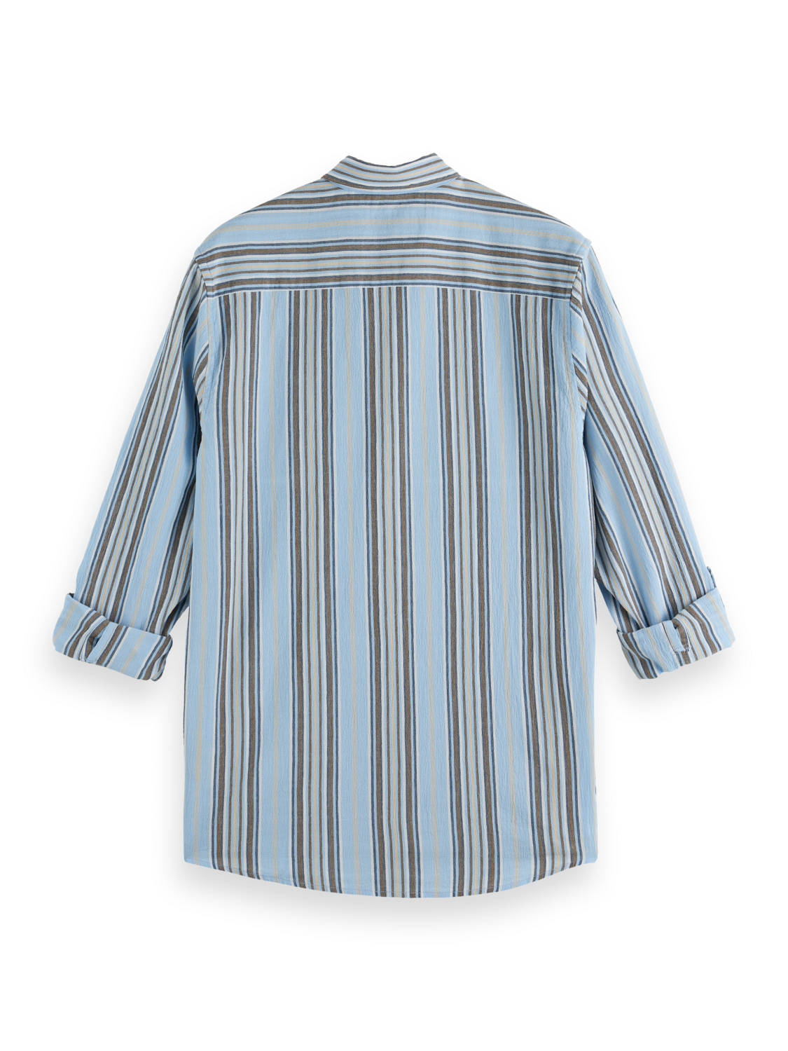 Designed for effortless style, this crinkle-stripe shirt offers a textured finish with a relaxed fit.
100% Cotton