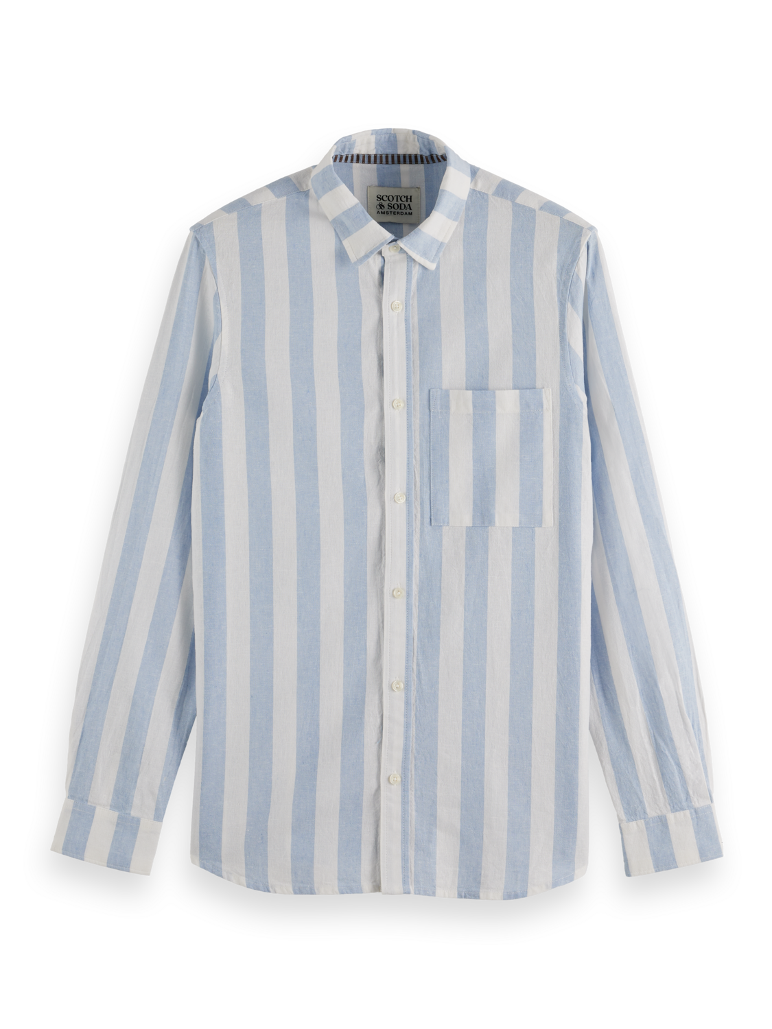 This lightweight long-sleeved seersucker shirt features classic stripes and a textured finish, blending comfort with effortless style.
100% Cotton
Regular fit