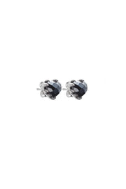 IRON GLANCE LOVE CLAW EARRINGS - SILVER