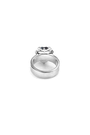 IRON GLANCE LOVE CLAW RING - SILVER