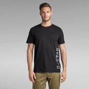 SIDE STENCIL RT TEE SHIRT - BLACK