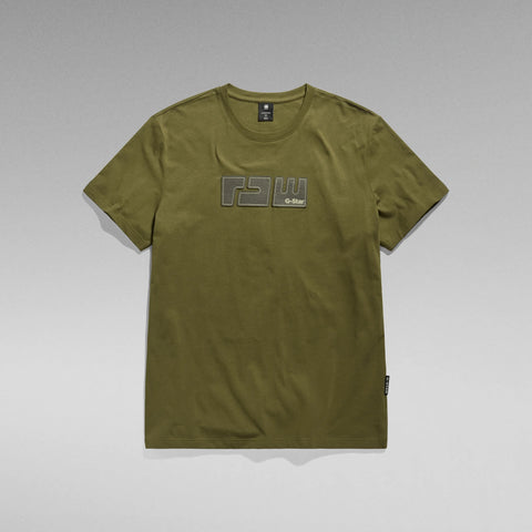 RAW FELT TEE - DARK OLIVE