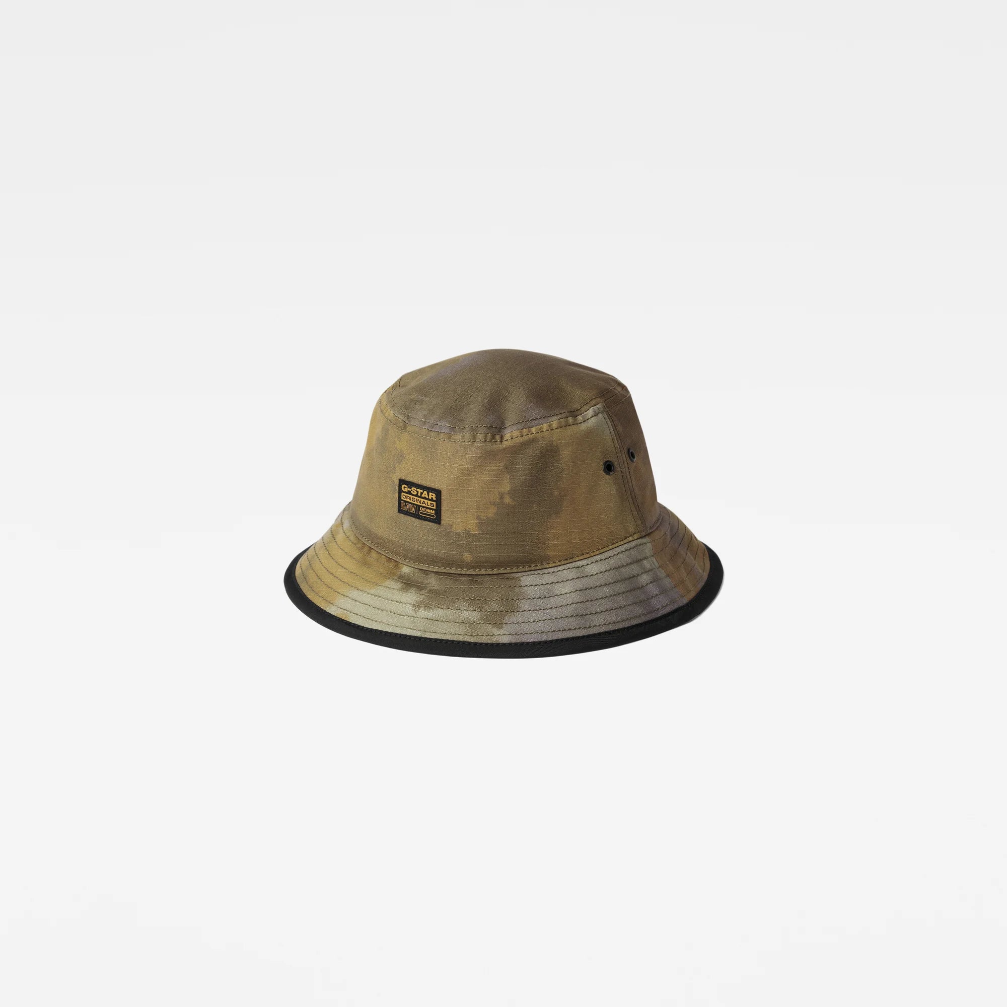 Camo Bucket Hat Tobacco Blurry Camo Guize Mens Womens Clothing