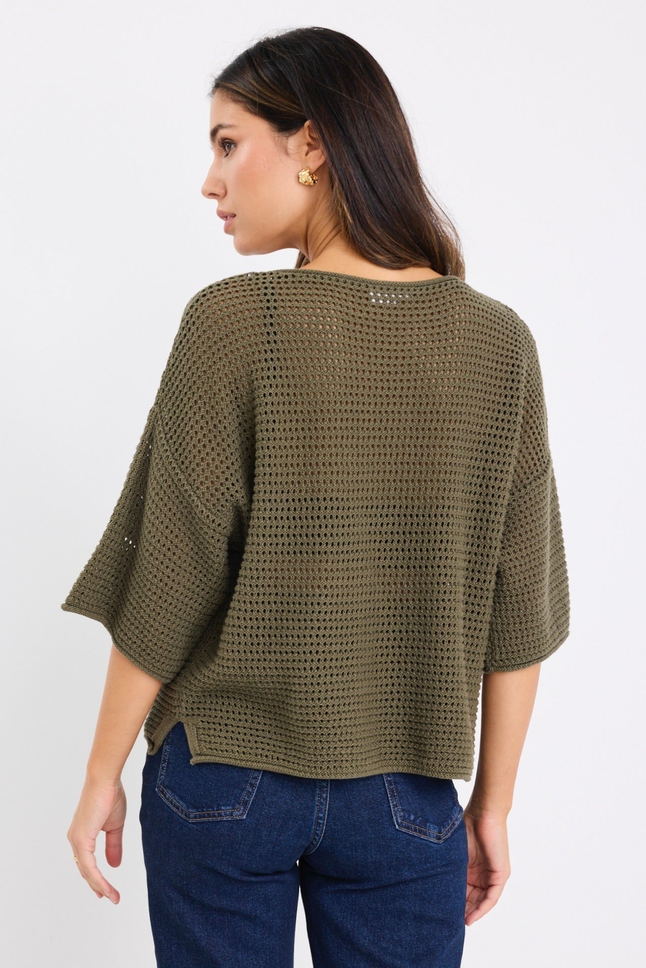 Easygoing yet elevated, the Sunrise cotton knit tee is your new off-duty go-to. With a breezy open weave and relaxed fit, it brings effortless texture and breathability to your everyday style. Perfect for layering or wearing solo.

This tee strikes the perfect balance between casual and cool, making it ideal for high-low dressing with tailored trousers or relaxed denim.

- 100% natural cotton for breathable comfort
- Textured open knit
- Relaxed boxy silhouette with short sleeves
- Lightweight and perfect f