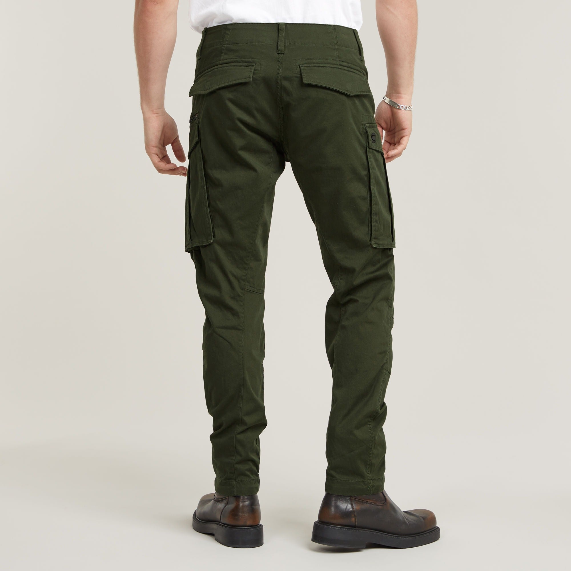 Rovic Zip 3D Tapered Pant Dk Bronze Green Guize Mens Womens Clothing