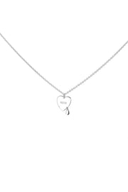 CRYING HEART NECKLACE - SILVER