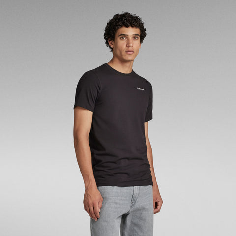 SLIM BASE R TEE - BLACK