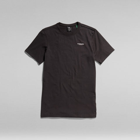 SLIM BASE R TEE - BLACK